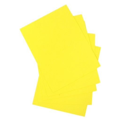 FOAMY CARTA AMARILLO 5 PIEZAS
