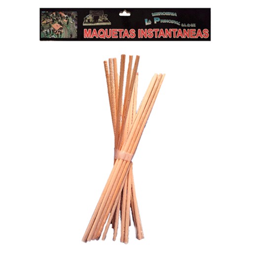 PALO MADERA 30X4 CM CON 20 PIEZAS