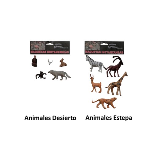 ACCESORIO PARA MAQUETA ANIMALES ESTEPA O DESIERTO
