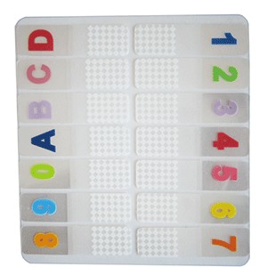 BANDERITAS LETRAS A,B,C,D Y NUMEROS 1-10