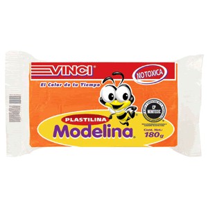 PLASTILINA NARANJA BARRA CON 180 GRMS. VINCI