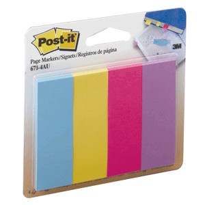 POST-IT 671 1X3 SEPARADOR ULTRA 4 PAQUETES