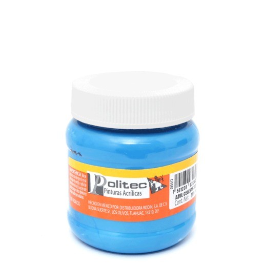 PINTURA ACRILICA POLITEC AZUL CELESTE No313 100ML