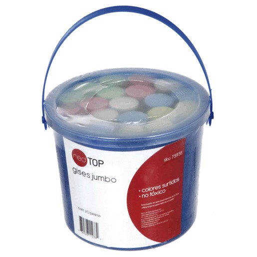 GIS GRANDE DE COLORES SURTIDOS CUBETA 20 PIEZAS