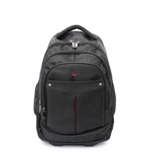 TROLLEY P/LAPTOP 4 COMPARTIMENTOS NEGRO C/ROJO