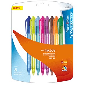 PLUMA KILOMETRICO 100 RT SURTIDO CON 8 PIEZAS