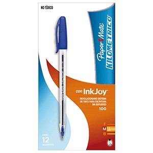 BOLIGRAFO KILOMETRICO AZUL PAQUETE CON 12 PIEZAS
