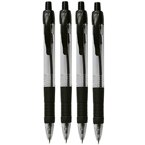 PLUMA RED T RETRACTIL TRADICIONAL PUNTO 1.00MM B/4