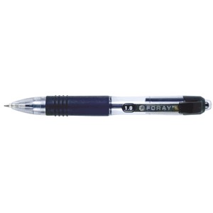 PLUMA OFFICE DEPO RETRACTIL MINI TINTA NEGRA PAQ/6
