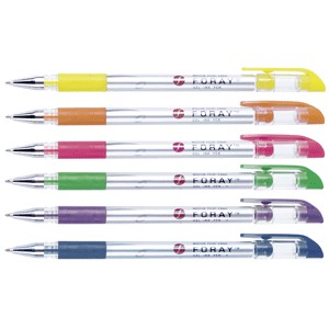 PLUMA RED TOP TINTA GEL PUNTO MEDIANO CON 6COLORES