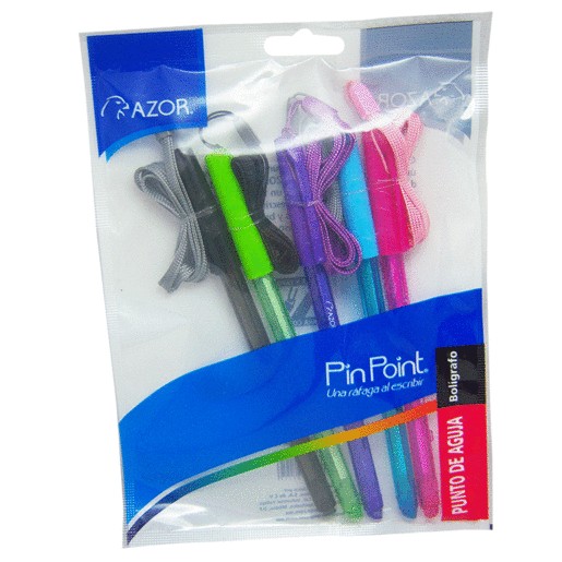 BOLIGRAFO PIN POINT .7MM COL SURTIDOS CORDON C/5