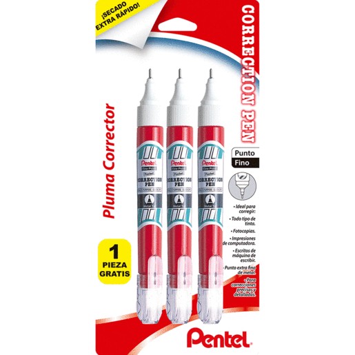 CORRECTOR TIPO PLUMA 3X2 PENTEL