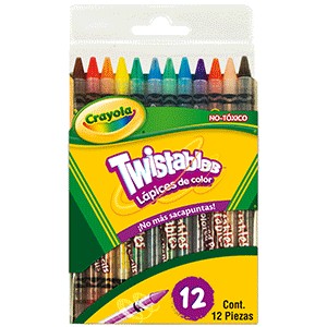 CAJA DE COLORES CRAYOLA TWISTABLES CON 12 PIEZAS
