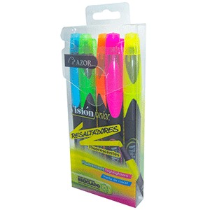 MARCATEXTO VISION JR AZOR COLOR SURTIDOS 5 PIEZAS