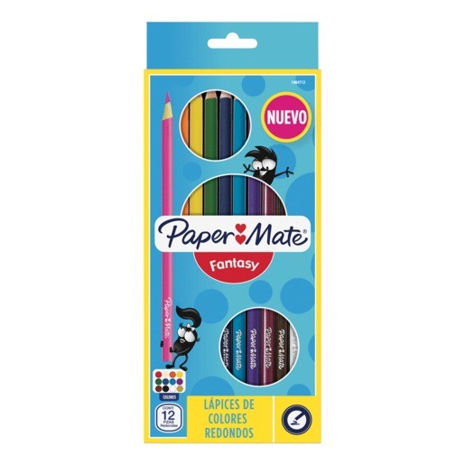 CAJA DE COLORES FANTASY LARGOS CON 12 PIEZAS