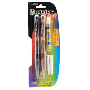 LAPICERO TWISTER COLORES PAQ/2