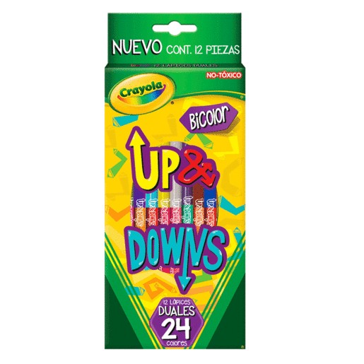 CAJA DE COLORES CRAYOLA DUALES UP AND DOWNS